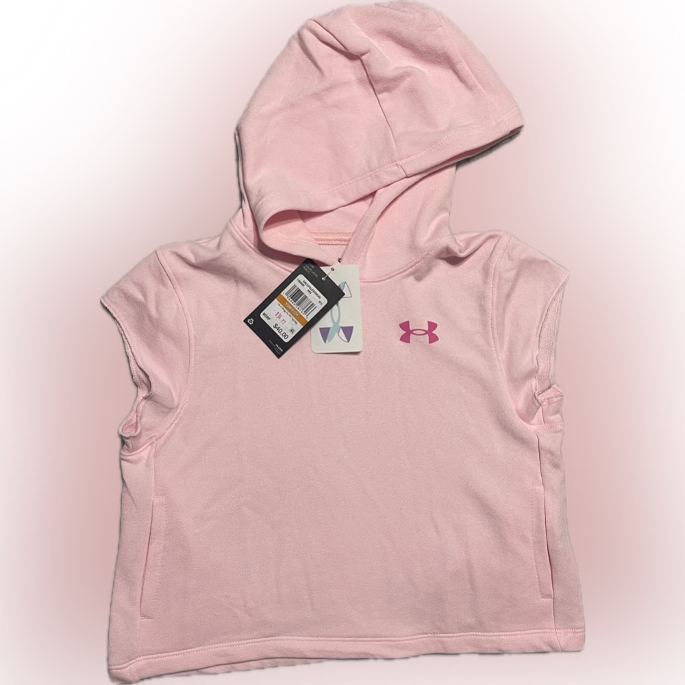 Under Armour Light Pink Sleeveless Hoodie